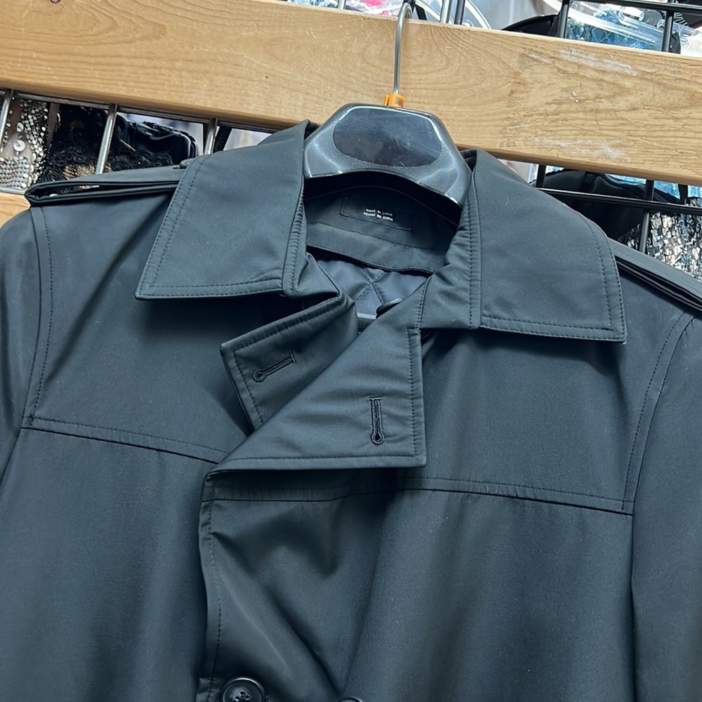 NWT,Claiborne men’s rain coat black zip out lining - Picture 3 of 17
